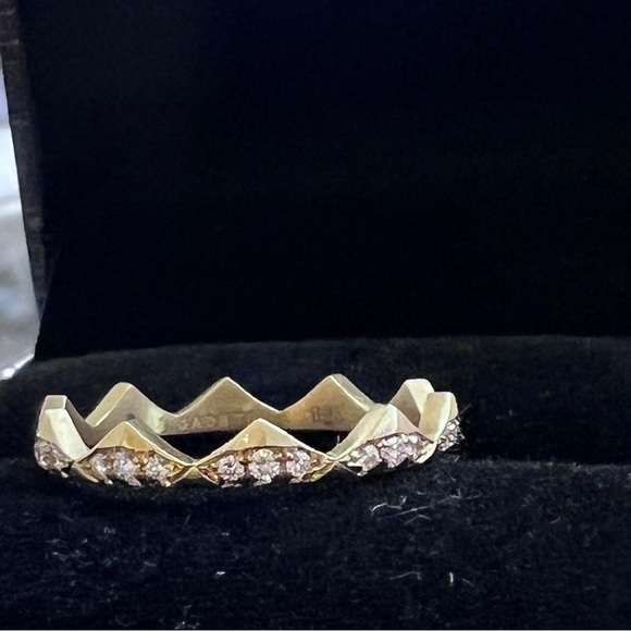 Jade Trau Clara diamond band Ring - 18K yellow gold - Picture 4 of 15